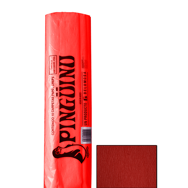 PAPEL CREPE PINGUINO ROJO E.10 C.250 5